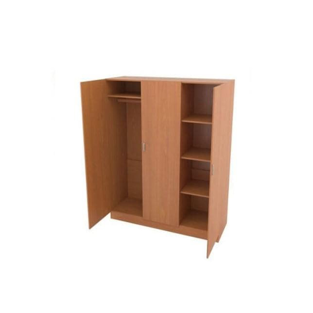 Шафа для одягу РОЗКОМ трисекційна, комбінована